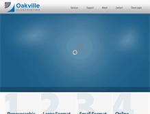 Tablet Screenshot of oakvilleblueprinting.ca
